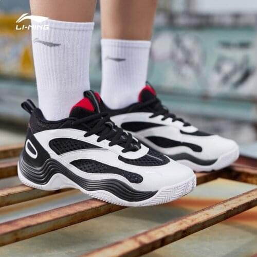 Lining Men Retro Breathable Support LiNing li ning Sport Dad Shoes Cushion Running Shoes Non-slip Lifestyle Sneakers Agbp012