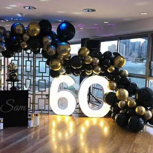 144 Balloon Arch Garland Set Metallic Gold Balloons Confetti Balloon Birthday Wedding Halloween Christmas Party Decoration