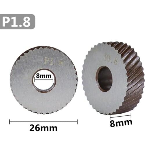 Metal lathe wheel knurling tools diameter 26mm anti slip diagonal thick knurling wheel 2pc 1.8mm