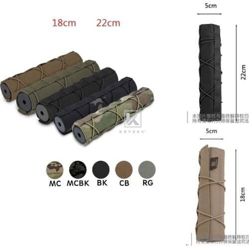 Outdoor Hunting Anti scratch sleeve Air Gun 18 22cm Silencer Protective Sleeve Tactical Camouflage