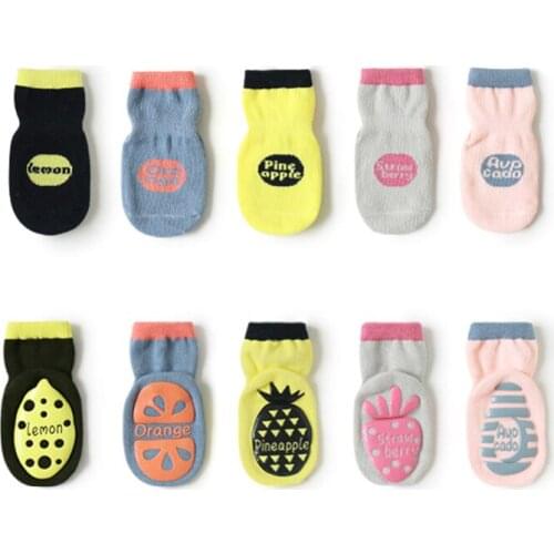 6Pairs/lot Autumn Newborn Baby Non-slip Socks Boys Girls Infant Socks Kids Toddler Warm Cotton Cute Short Anti Slip Accessories