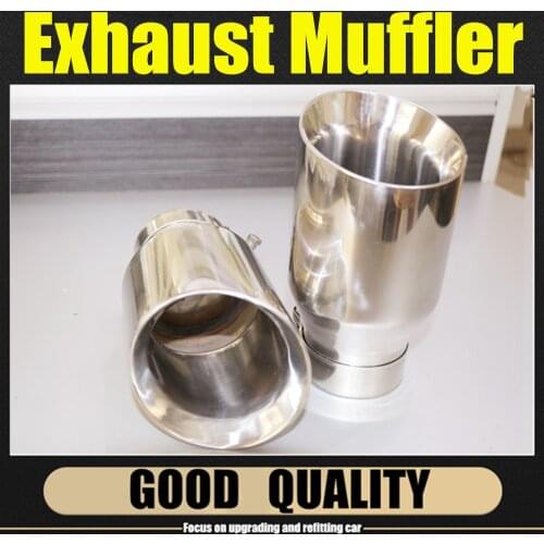 Newest Style Stainless Steel Universal Exhaust System End Pipe+Car Exhaust Tip 1 Piece