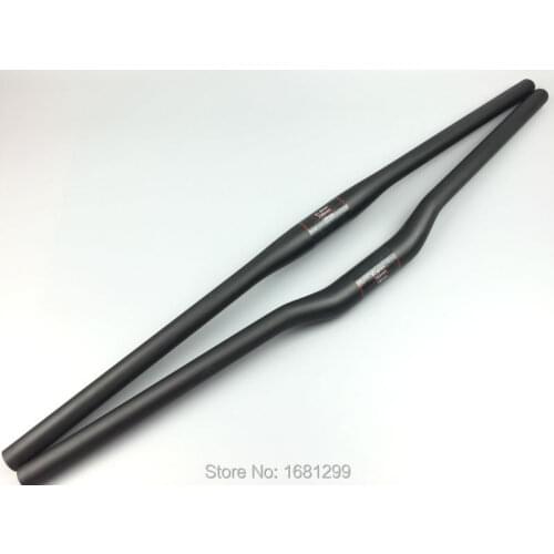 New Mountain bike matte UD full carbon handlebar rise swallow shaped carbon bicycle handlebar MTB parts 31.8*600-740mm Free ship