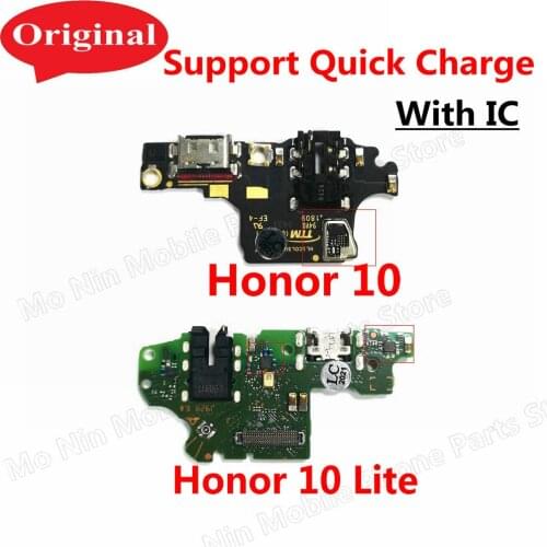 New Microphone Module+USB Charging Port Board Flex Cable Connector Parts For Huawei Honor 10 / 10i / Honor 10 Lite / Note 10
