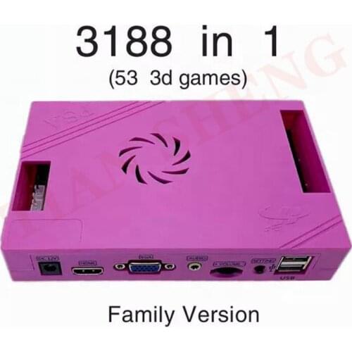 Latest Home version PD Saga XII 3188 in 1 Family version 3D Game motherboard Arcade Video Game Console Game PCB Board