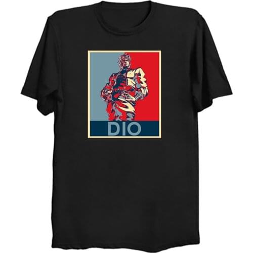 Casual T Shirt Men Anime JoJos Bizarre Adventure Kujo Jotaro O-Neck Unisex T-shirts Short Sleeve Tops Tee Shirts