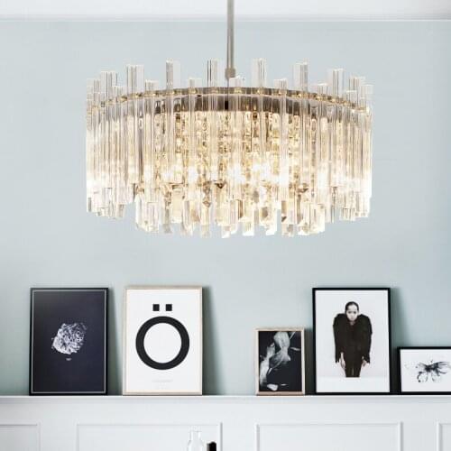 LED Light Modern Crystal Chandeliers Lighting Fixture European Crystal Chandelier Bed Room Hall Living Room Home Indoor Lighting