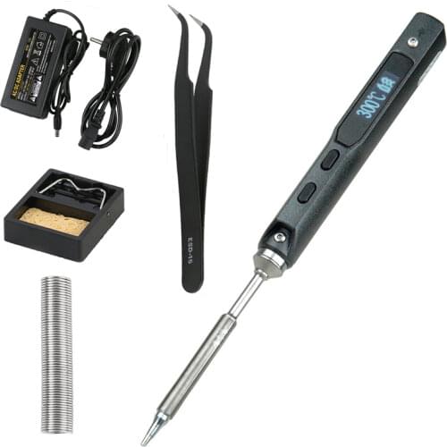 TS100 MINI Smart Regulatable Welding Iron Adjustable Digital LCD Electric Soldering Iron TS-I Soldering Tip Welding Sting