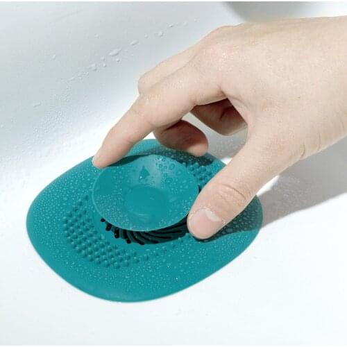 1PC Sink Drain Strainer Hair Catchers Rubber Shower Bathtub Floor Filter Water Stopper Silicone Bathroom Kitchen Deodorant Plug