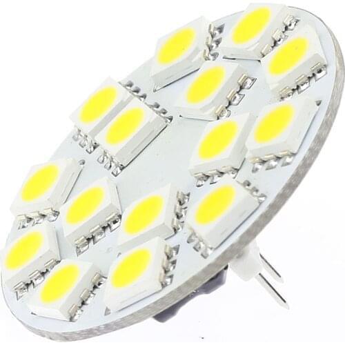 15LED G4 Light Round Board SMD 5050 Wide voltage AC/DC10-30V Back Pin White Warm White MR11 MR16 halogen replacment 10pcs/lot