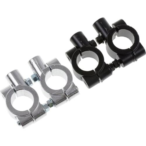 10MM Adaptor, Universal fits motorcycle with 7/8" (22mm) handle bar Motorcycle Bike Handle Bar Mirror Mount Holder Clamp