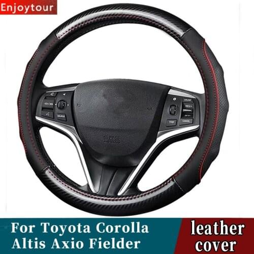 Accessories Car Styling Genuine Leather Steering Wheel Covers For Toyota Camry Hybrid SX XV30/XV40/XV50/XV70 2001 2006 2013 2019
