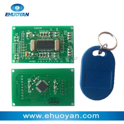 Anti-cloned UID card RFID Reader Writer Module 13.56Mhz ISO 14443A UART 3V-5V YHY502CTG +SDK+2Tags