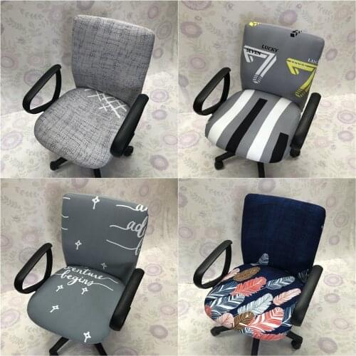 Office Computer Chair Cover Task Chair Cover Slipcover Elastic Office Chair Cover Stretchable Removable Computer Desk Slipcover