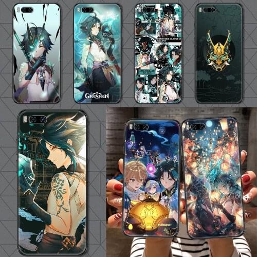 Genshin Impact xiao Phone case For Xiaomi Mi Max Note 3 A2 A3 8 9 9T 10 Lite Pro Ultra black pretty coque luxury hoesjes trend