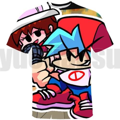Game 3D Print Friday Night Funkin T-shirt unisex Streetwear Sweatshirt Hip Hop Tops Kawaii Tees Kids Boys Girls Funny Clothes