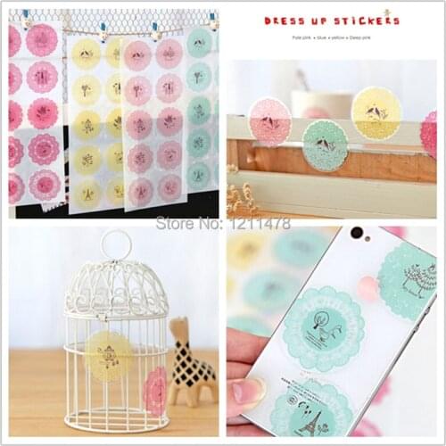 Beautiful decorative lace home bathroom glass and mirror wall sticker for home and car decoration