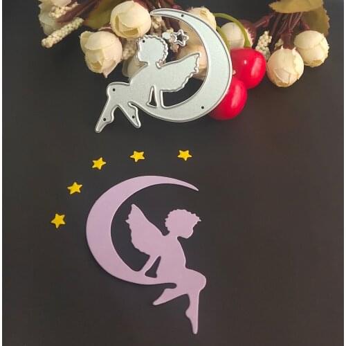 Dark Moon Angel Star Metal cutting Mould Business Card Printing Mold scrapbook / album Decoration DIY