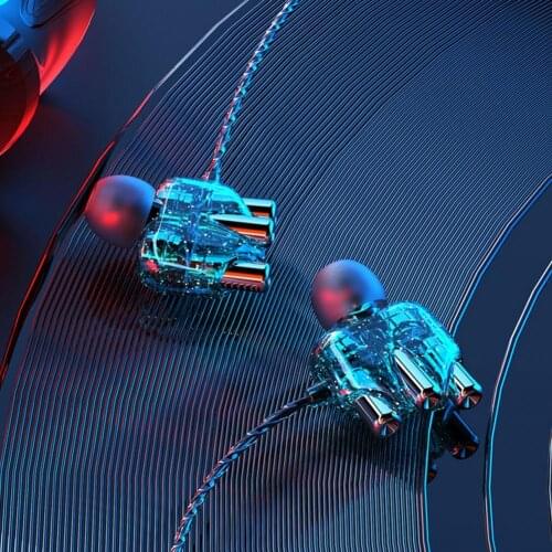 A6 Earphone Type-C Interface Ergonomic Design Stylish 1.2m Heavy Bass In-ear Wired Headset for Jogging