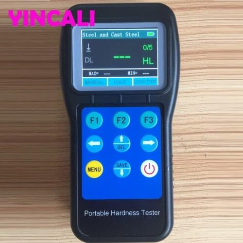 Newly Color Screen Portable Hardness Tester KH190 Color LCD Display HL, HB, HRB, HRC, HRA, HV, HS Hardness Meter Measures 360 DE