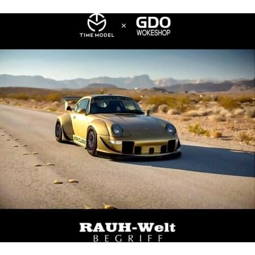 TM Time Model x GDO 1:64 RWB 993 Black Isle Fall out Gold DieCast Model Car