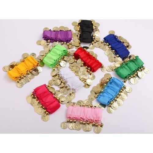 USHINE P01 Yellow Black Red Blue Belly Dancing Accessories Indian Belly Dance Bracelet female Belly Dance Bracelet