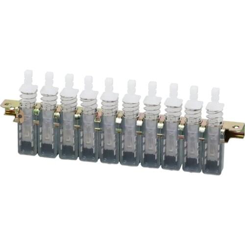 1pcs Electric fan key switch button 6 pin 10 linkage straight key switch press 10 button button accessories