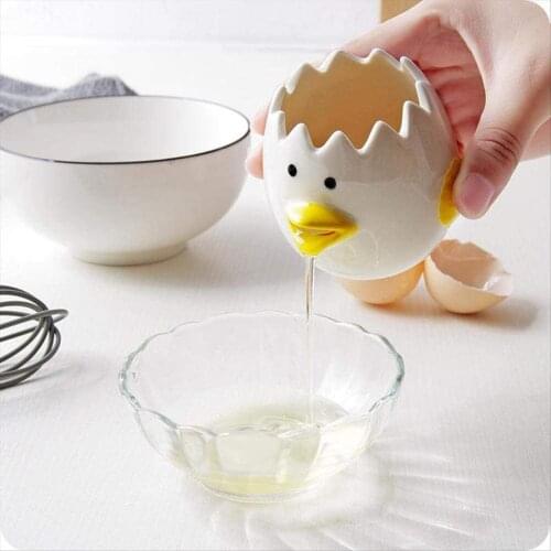 1 PCS Ceramic Egg Separator Chick Shape Egg Yolk Separator Kitchen Gadgets For Kitchen DIY Tool