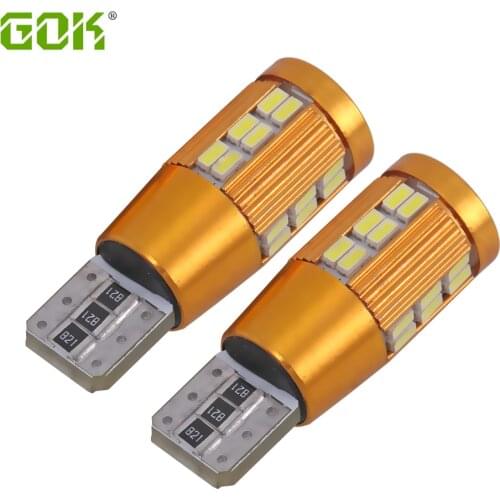 2Pcs Top Quality High Power T10 w5w Led canbus t10 30smd led 3014 Xenon White Car led Light Interior Light T10 Canbus Error Free