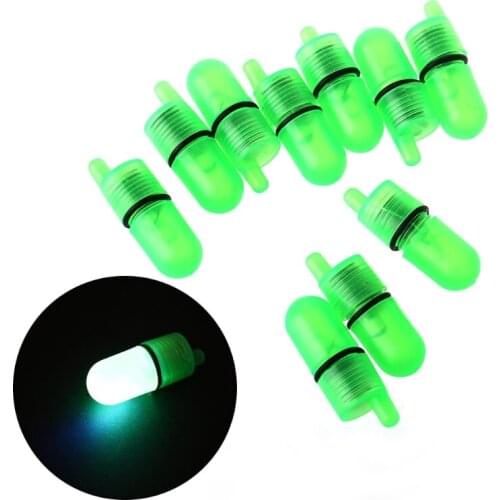 2021 Top 10pcs Night Float Fishing Rod Tip LED Light Alarm Bell Bite Carp Clip Alerter