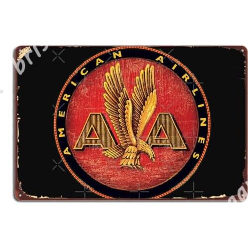 American Airlines Metal Signs Wall pub Mural Painting Retro Home Tin sign Posters