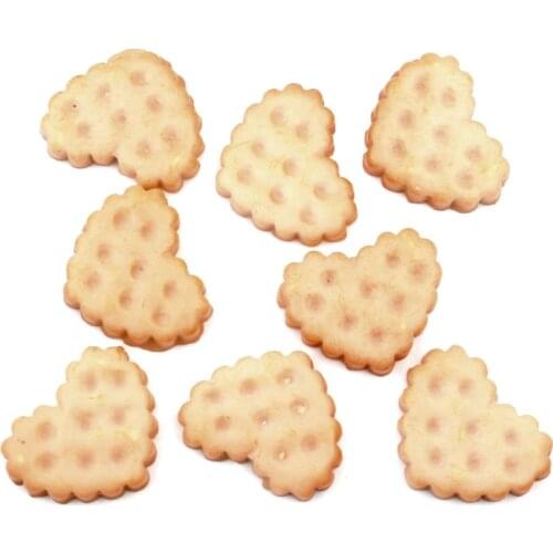 20Pcs Mixed Heart Biscuits Resin Decoration Craft Flatback Cabochon Embellishments For Scrapbooking Cute Diy Accessories