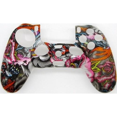 By DHL Or FedEx 100pcs/lot Silicone Graffiti Protective Skin Case Cover For Sony PS4 PS4 Pro Slim Controller