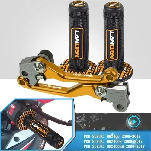 For Suzuki DRZ400 DRZ400S DRZ400SM 2000 2001 2002 2003 2004 2005-2017 Dirt Bike Motocross Handlebar Grips & Brake Clutch Levers