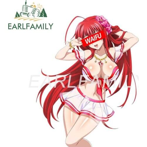 EARLFAMILY 13cm x 10.1cm for Waifu High School DxD Rias Gremory Auto Car Sticker Car Refrigerators Decal Motorcycle Camper Decor