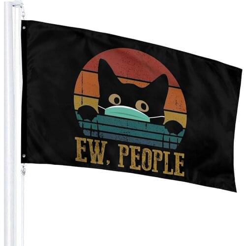 Ew People Cat Flag,3x5 Ft Outdoor Flag,Tough Durable,Anti Fading,It Can Also Be Used For Garden Flag Amd Room Decoration