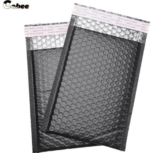 Hot 50Pcs/Lot Black Foam Bubble Mailers Bags Self Seal Mailers Padded Envelopes Bag Packaging Shipping Envelope Bags With Bubble