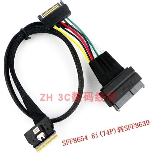 Motherboard U.2 Interface SFF8639 High-speed SSD Supports Intel Nvme Interface Hard Disk Adapter Cable 8654 Port