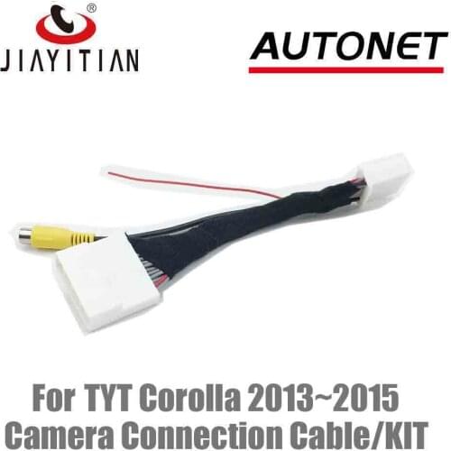 JIAYITIAN rear view camera Connection Cable Corolla South America 2013 2014 2015 2016 With Factory Monitors Head Unit