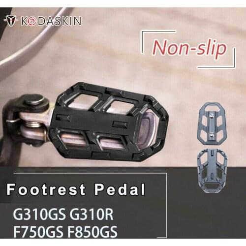 KODASKIN Motorcycle Foot Pegs Foot Pad Billet Wide Footpegs Footrest Foot Rest for BMW G310GS G310R g310 r gs F750GS F850GS