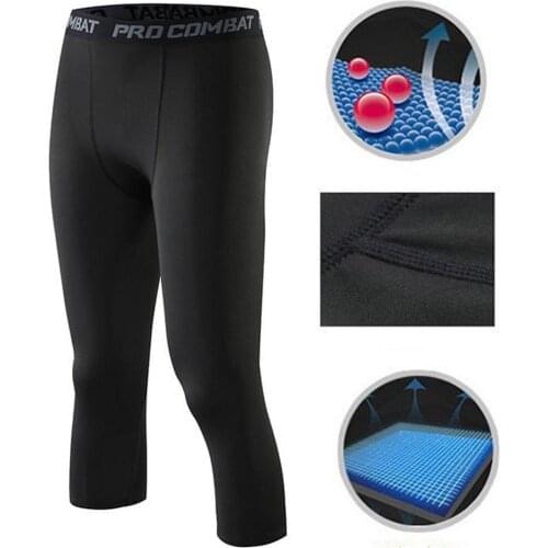 Compression Basketball Tights High Elastic Sports Soccer Pants Quick Dry Men Fitness Running Leggings Sports Tights Sportswear