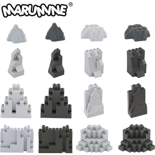 Marumine MOC Bricks Accessories 4x10x6 Mountain Bottom Parts 6082 6083 23996 Construction Model Kit Building Pieces DIY Toys