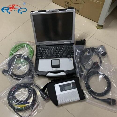 MB Star C4 SD C4 V12.2020 Software X DTS HHT OBD 2 Code Reader Used Laptop CF-30 CF30 and 360GB SSD for Auto diagnosis Tool