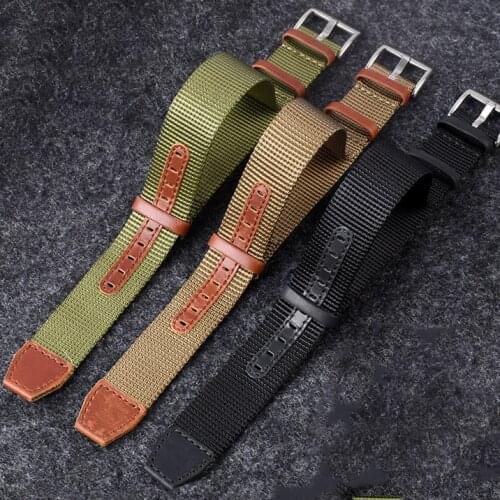 20mm 22mm Nylon NATO Strap Zulu Band Stainless Steel Buckle Military Replace Bracelet Watch Accessories for Hamilton H69439931