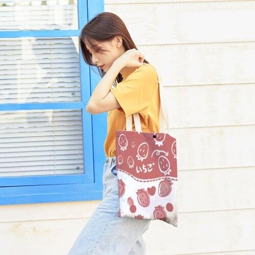 New small fresh student canvas bag simple girl messenger bag wild ins single shoulder casual tote bag