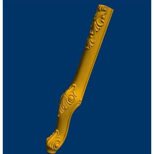 New 3D model STL long cabinet/chest legs relief STL format CNC Furniture Leg 101