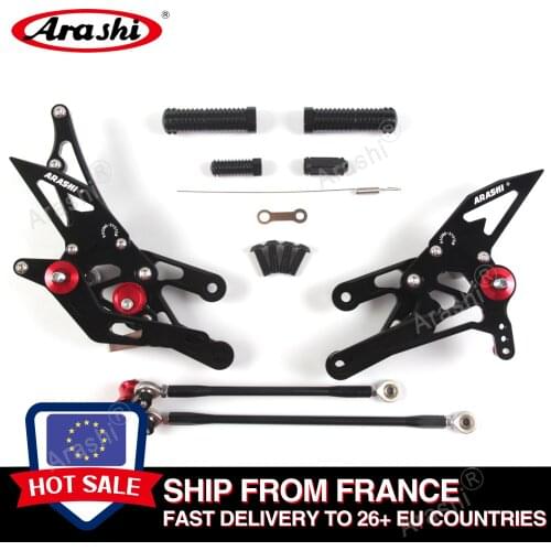 Ship From Europe CBR1000RR 04-07 / CBR600RR 03-06 Arashi CNC Adjustable Footrest For HONDA CBR1000 CBR600 Foot Pegs Rearset