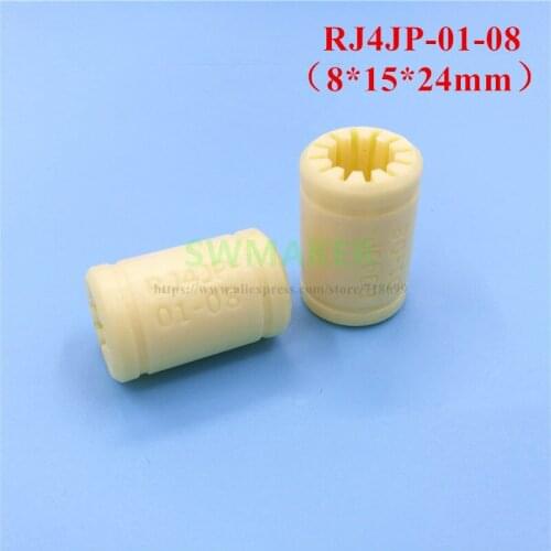 3/7/10pcs Solid Polymer LM8UU Bearing 8mm shaft Drylin RJ4JP-01-08 for Anet Reprap Prusa i3 3D Printer