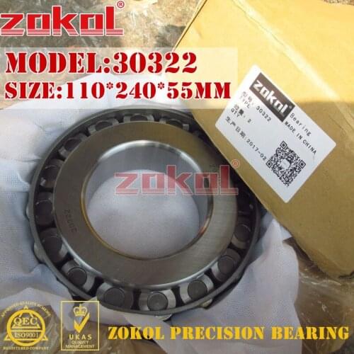 ZOKOL bearing 30322 7322E Tapered Roller Bearing 110*240*55mm