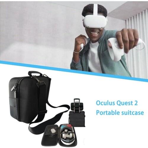Portable Eva Case For Oculus Quest 2 Carrying Storage Box Halo Strap Improve Plate Bag Halo Mod Case VR Headset Accessories